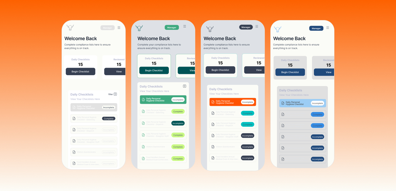 Compliance app mockup 8